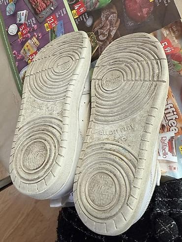 Школьная форма: Цвет - Белый Кроссовки, Nike, Размер: 33, Унисекс — 5