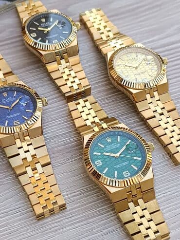 el fecr saat: Yeni, Qol saatı, Rolex, rəng - Qızılı — 4