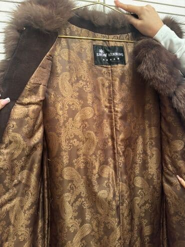 женские мокасины с мехом: Шуба, S, цвет - Коричневый — 2