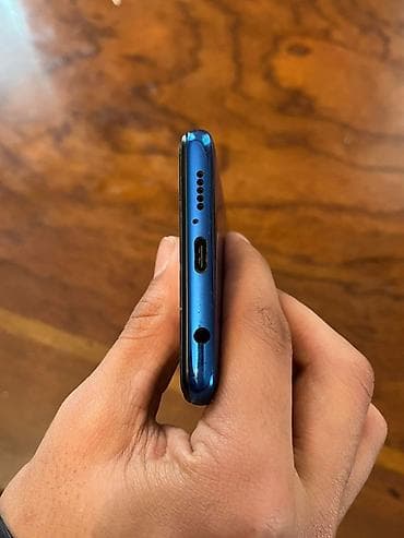 telefonlar honor: Poco X3, rəng - Mavi, Barmaq izi — 4