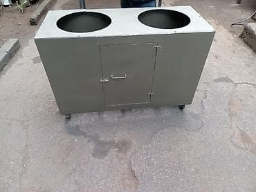 dairəvi: İki bölməli metal tullantı qutusu korpusu - Material: qalın metal — 4