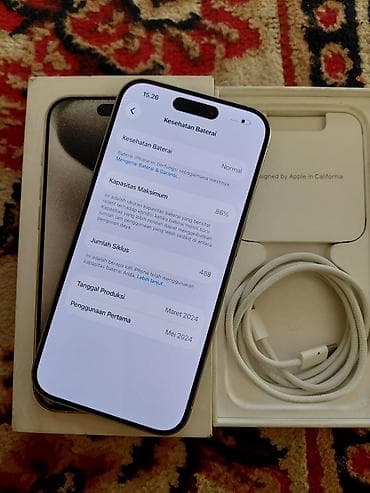 en ucuz televizorlar: IPhone 15 Pro, 128 GB, Ağ — 6