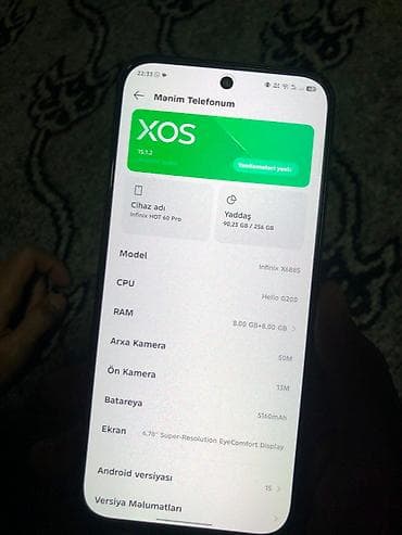 playstation 5 oyun diskleri: Infinix Hot 60 Pro, 256 GB, rəng - Qara, Sensor — 5