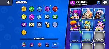 Brawl Stars hesabı – geniş skin və irəliləyiş kolleksiyası Hesab — 7