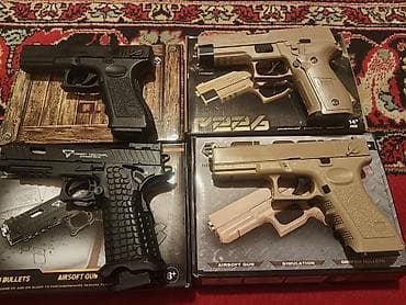Məhsul: Taktiki airsoft tapança dəsti (3 model) Təzədir. Heç istifadə