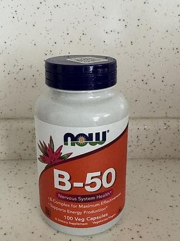 pant: NOW Foods B-50 – B-kompleksi qida əlavəsi - Məhsul növü: B-kompleksi — 1
