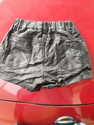 derin dondrcu: Uşaq dəri effektli şort - Rəng: qara - Material: dəri effekti verən — 2