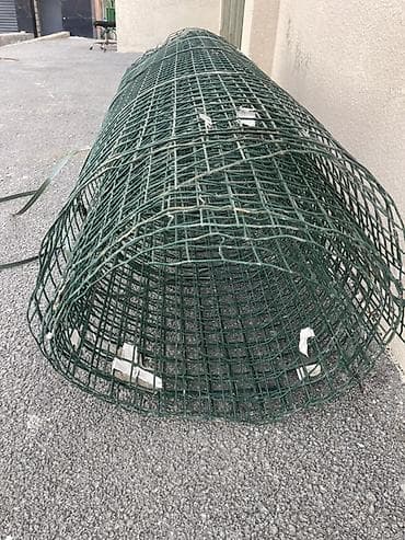 çəpər setkaları: Yaşıl polimer örtüklü məftil tor – rulon şəklində. - Material: qalın — 5