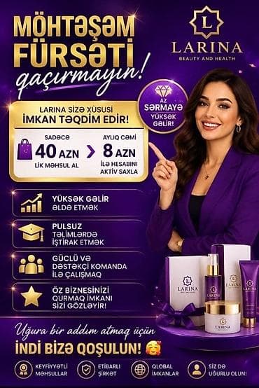 pul qabı: LARINA Beauty and Health – gözəllik və sağlamlıq məhsulları və biznes — 2