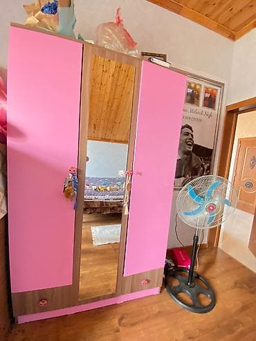 ev ucun stol: Uşaq/yeniyetmə otağı üçün mebel dəsti - Yazı masası: Laminat ağac — 5