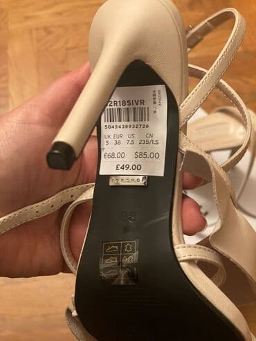 tekstil uşaq şəp şəpləri: Ölçü: 38, rəng - Bej, Yeni — 3