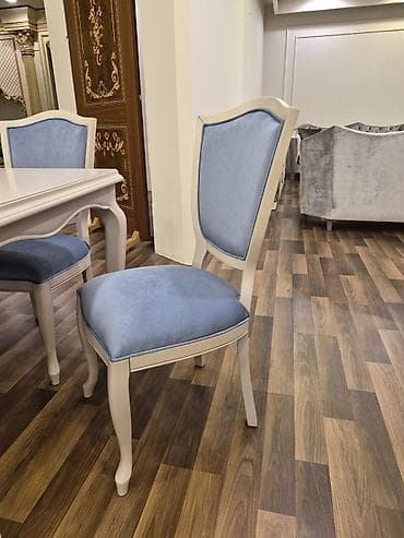 stollar: Qonaq otağı üçün, Yeni, Açılmayan, Dördbucaq masa, 6 stul — 2