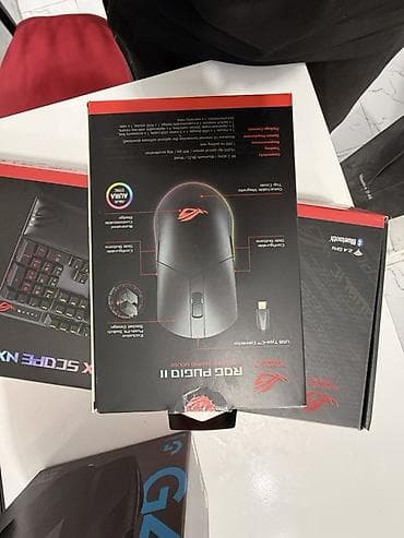 usb hard disk: ASUS ROG Pugio II – optik gaming siçanı - Üç rejimdə qoşulma: 2.4 GHz — 1