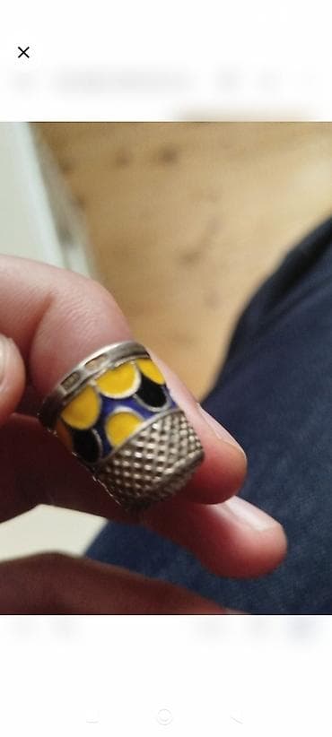 Gümüş barmaq çimdikçi TEMİZ GUMUŞDU 916 EYYAR SSR DOVRUNNENDİ