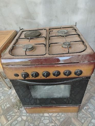 panel cit: Qaz plitəsi və soba kombinə - 4 ocaq gözlü üst hissə: 3 qaz ocağı + 1 — 1