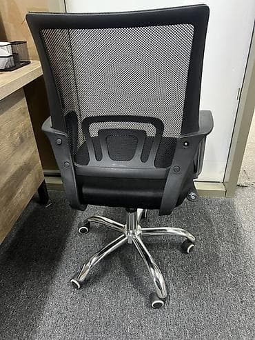 plaza ofis: Təkərli, Qolları tənzimlənmir, Parça — 2