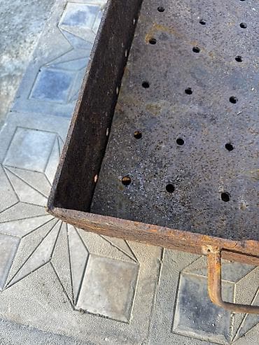 Manqallar, qrillər, barbekyu: Dəmir manqal/kömür qutusu - Material: qalın metaldan hazırlanmış, tam — 2