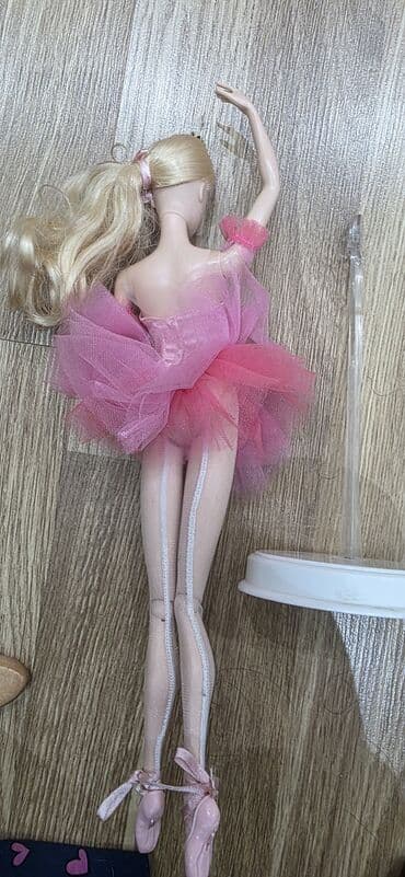 ayi kukla sekilleri: Balerina temalı kukla special edition Barbie - Zərif çəhrayı tutudan — 2