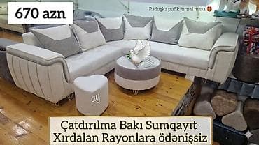 amerikanka divan: Yeni, Künc divan, Qonaq otağı üçün, Açılmayan — 1