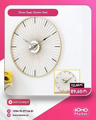 Ev saatları: Divar saatları — 1