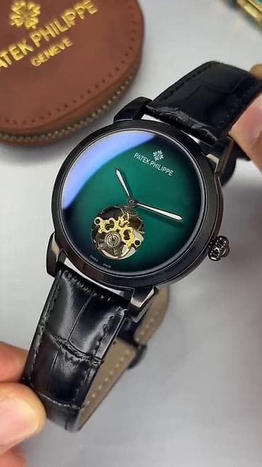 sensor saatlar: Patek Philippe mexaniki qol saatı - Korpus: parlaq qara tonlu — 6