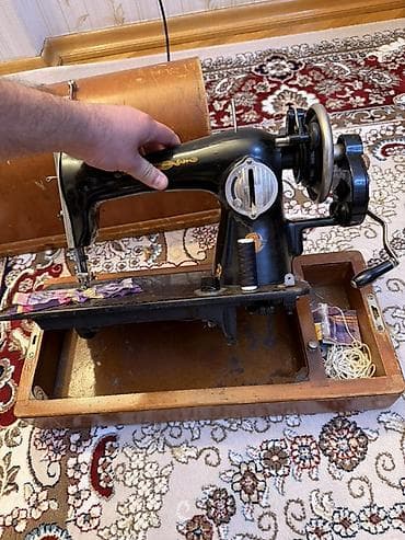 qedim: Klassik mexaniki tikiş maşını təcili satılır (real alıcıya endirim — 3
