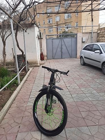 bicycle: BMX 29luqdur 1ay işlənib - Rəng: qara-yaşıl dizayn, eyni rəngdə — 4