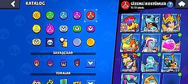 baş geyimi: Brawl Stars hesabında geniş kostyum kataloqu Tərkib: - Hiperşarj — 3