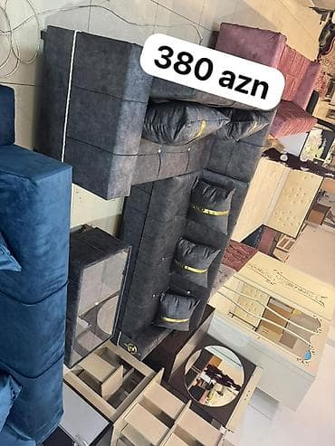 mebel stullar: Künc divan, Qonaq otağı üçün, Açılmayan — 2