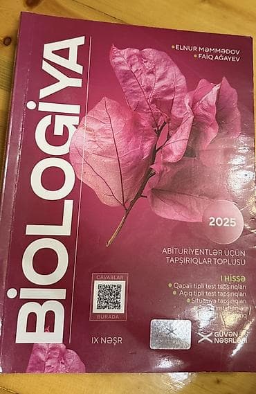 İki test kitabı birlikdə 8 azn❗️ Məhsul: “BIOLOGIYA – Abituriyentlər — 1