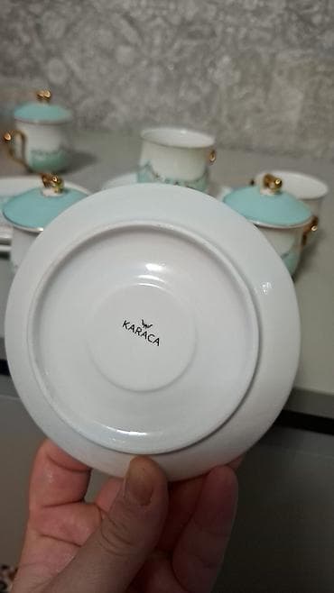 şəkər yemi: 6 ədəd farfor kofe qabı,olduqca zərif, həm dekorativ görünüşü,yüksək — 2