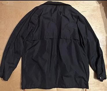 Qara rəngli yüngül küləkkeş/yağmurluq gödəkçə - Material: nazik, suya