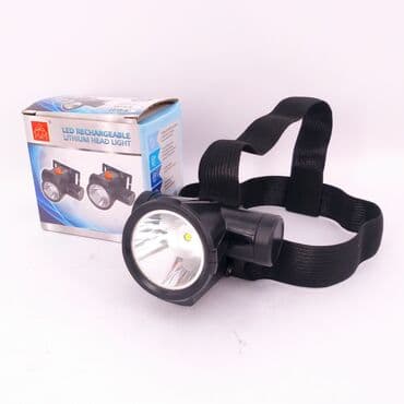 baş feneri: Baş üçün fənər baş fənəri. Enerji ilə işləyir led işıqlıdır texniki — 1