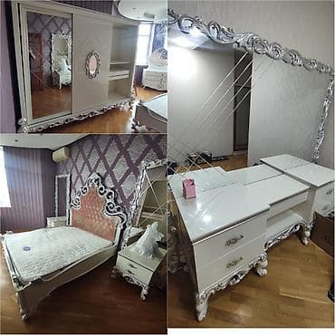 hamam ucun skaf: İkinəfərlik çarpayı, Dolab, Termo, 2 tumba, İşlənmiş — 1