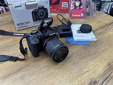 Canon Eos 750D + 18-55Lens Aparat ideal veziyyete ev seraitinde lalafo.az -da Canon Eos 750D + 18-55Lens Aparat ideal veziyyete ev seraitinde