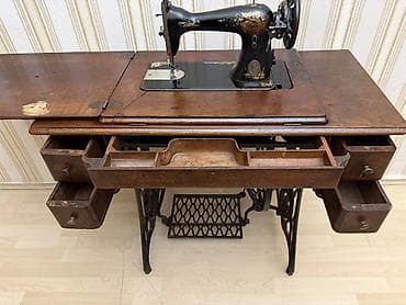 demir masinlar: Məhsul: Singer pedallı tikiş maşını və ağacdan qatlanan masa-stend — 5