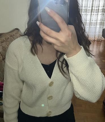 ag jaket: Qadın trikotaj kardiqan — 2