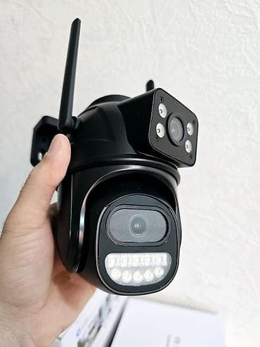 glazok kamera: 2 kamera Wi‑Fi PTZ açıq hava təhlükəsizlik kamerası - İki antenli — 3