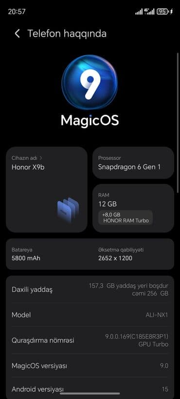 dyson ikinci el: Honor X9b, 256 GB, Sensor — 6