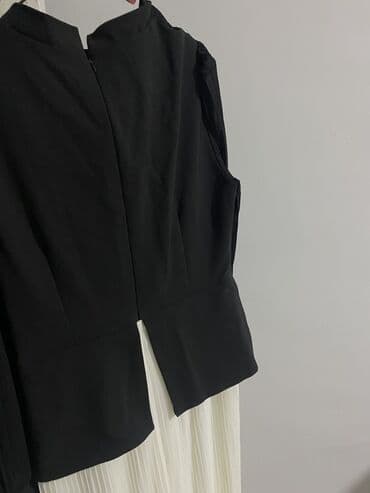 женские хлопковые костюмы: Qara və ağ rənglərdə olan bu qadın kostyumu qəşəng və müasir görünüş — 5