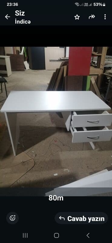 yazı masası qiyməti: Yeni, İşçi üçün, Dördbucaq masa — 7