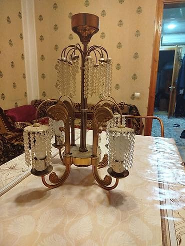 qirmizi sam: Çılçıraq, 5 lampa, Metal — 1