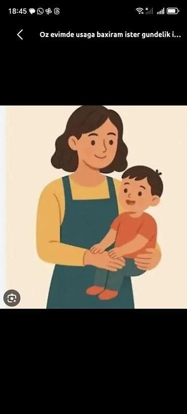 Dayələr: Uşaq baxımı xidməti – ev şəraitində - Öz evimdə uşağa nəzarət və — 1