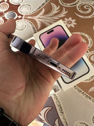 iphone 13 pro max 128 gb qiymeti: IPhone 14 Pro, 128 GB, Deep Purple, Face ID — 6