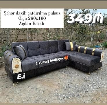 ucuz divan satilir: Künc divan, Yeni, Açılan, Bazalı, Parça, Şəhərdaxili pulsuz çatdırılma — 4