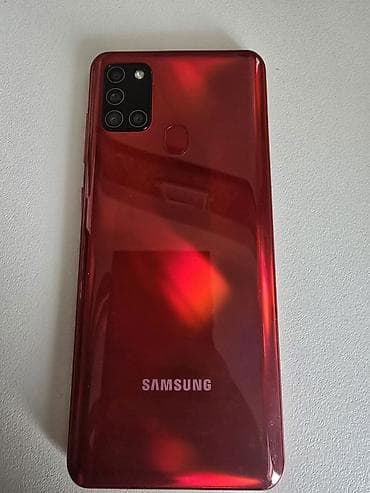 scanner: Samsung Galaxy A21S, 32 GB, rəng - Qırmızı, Barmaq izi — 5
