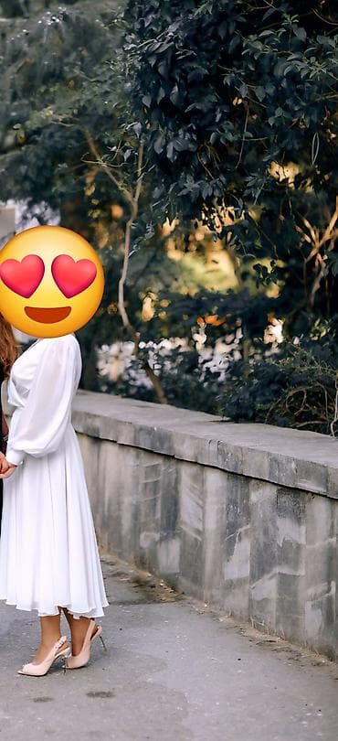 Ağ rəngli şifon don, Nikah ucun.Lady-sharm magazasindan alinib 1 defe — 2