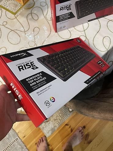 gaming kompüter: HyperX Alloy Rise 75 – mexaniki oyun klaviaturası Qutusu açılmayıb — 2