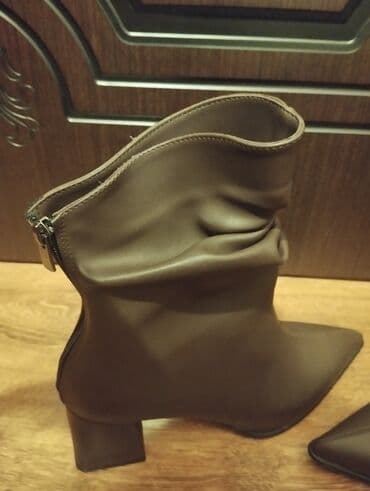 ботильоны на каблуке: Размер: 40, цвет - Коричневый, Новый — 3