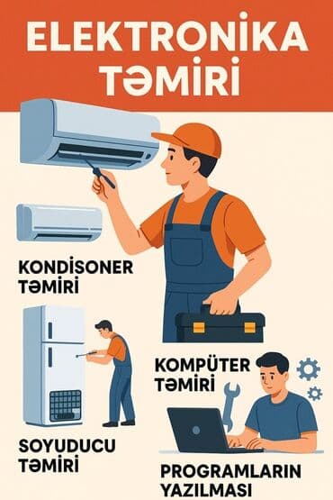 soyuducu soyutmur: Elektronika təmiri xidmətləri təklif olunur. Kondisioner, soyuducu və — 1